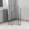 9Pcs Centerpieces Wedding Candle Holder Rose Black Metal Candle Holder Flowers Vase Stand Wedding for Party/Event Centerpieces for Tables Decor (9Pcs Black) view 2