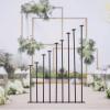 9Pcs Centerpieces Wedding Candle Holder Rose Black Metal Candle Holder Flowers Vase Stand Wedding for Party/Event Centerpieces for Tables Decor (9Pcs Black) view 4