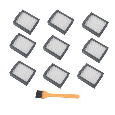 CRNVR Filter Compatible with iRobot Roomba I Series E Series Sweeping Robot Accessories Compatible with iRobot i7 E5 E6 Replacement Filters (Color : 9pcs)