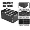 MYMULIKE Bed Risers 5 inch, Oversized Extra Wide Bed Frame Risers, 11000lbs Heavy Duty Couch Risers, L Shape Wide Opening Furniture Risers for Bed, Couch, Desk, Chair, Soft, Platform, Dorm view 3