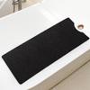 Bathtub Mat Non Slip Shower Mat Soft PVC Loofah Bath Tub Mats with Drain for Bathroom Tub 40 x 16 Inch (Black) view 1
