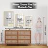SCWF-GZ 24x36 Mirror Rectangle Full Length Wall Mounted or Against Wall Aluminum Alloy Metal Frame Dressing Mirrors for Entryway Bedroom Bathroom Living Room 36x24 inch Gold view 4