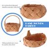 2 Pcs Wedding Basket Weaving Basket Wooden Storage Woven Handheld Tote s Handheld Wooden Wood Storage Picnic Woven Container view 3