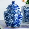 A&B Home Blue and White Vase, Porcelain Ginger Jars for Home Decor, Chinoiserie Vase for Bedroom Living Room Console Table Accent, Shelf and Tabletop Decor, Set of 3 view 3
