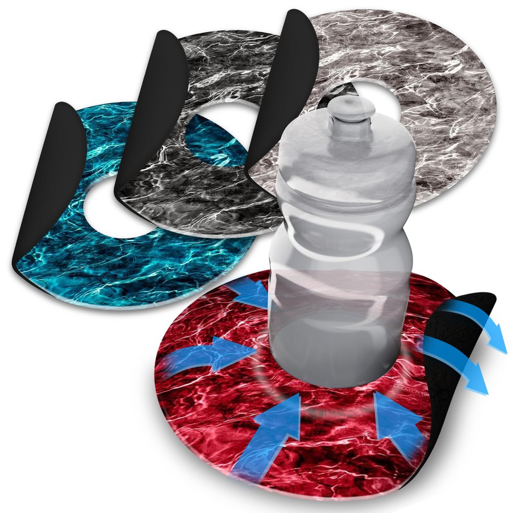 Lil Sucker Suction Cup Holder Universal Drink Holder for Paddle Board, Kayak, ATV & Boat Clip-On Coffee, Anti-Spill - Mossy Oak Camo Series Pack of 4