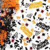 Halloween Party Glitter Pumpkin Spider Web Bat Plastic Foil Metallic Sequin Confetti Sprinkle for Table Decoration, 60g view 1