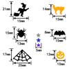 Halloween Party Glitter Pumpkin Spider Web Bat Plastic Foil Metallic Sequin Confetti Sprinkle for Table Decoration, 60g view 2