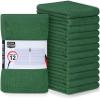 Utopia Towels Kitchen Bar Mops, 12 Pack, 16x19 in 100% Cotton, Hunter Green view 1