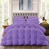 100% Organic Cotton 5 Piece Baffle Box Stitched Pinch Pleated Palatial King Comforter Set Lightweight Soft 600 GSM Lavender Duvet Insert Palatial King 120x98 view 1
