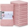 Utopia Towels Kitchen Bar Mops, Pack of 12, 16 by 19 Inches, 100% Cotton Super Absorbent Dusty Pink Towels, Multi-Purpose Cleaning Towels for Home and Kitchen Bars view 1