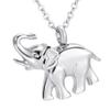 BIAIHQIE Stainless Steel Cute Elephant Eternity Keepsake Pendant Jewelry Memorial Funeral Ashes Holder Locket Pendant Urn view 1
