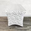 YOUR CHAIR COVERS - 6ft White and Silver Marbling Rectangular Spandex Table Covers Fitted Tablecloth Wedding Event Patio Decorations Elastic Fabric Stretch for Folding Table view 4