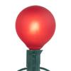 Frosted G50 Globe Indoor Outdoor Patio Light Set - 9' Green Wire - 10ct view 4