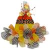 Halloween Candy Corn Witch Hat Deco Mesh Wreath Or Wall Decor view 1