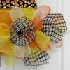 Halloween Candy Corn Witch Hat Deco Mesh Wreath Or Wall Decor view 3