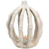LED Lighted Skeleton Pumpkin Halloween Decoration - 6.25" view 1