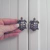1 Pcs Silver Sea Turtle Metal Dresser Cabinet Drawer Knob Pull Hardware Beach Decor view 2