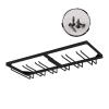 6 slots Wine Glasses Rack, Under Cabinet Stemware Hanger, glass cup Storage Hanger for Cabinet Kitchen Bar, Screw Install (Size : 60 * 22.5 * 6cm) view 1