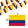 Anley Colombia String Flag Pennant Flags, Patriotic Events 20th of July Colombian Independence Day Decoration Sports Bars - 33 Feet 38 Flags view 3