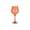 Fortessa Sole Outdoor Shatter Resistant BPA Free Premium Copolyester Plastic Drinkware 6 Pack, Terra Cotta Orange, Cabernet Glass view 2