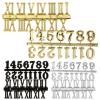 Housoutil 6pcs Wall Clock Numerals Replacement Kit DIY Arabic Roman Number for Creative Clock Projects Durable Easy to Install for Home Decor view 1