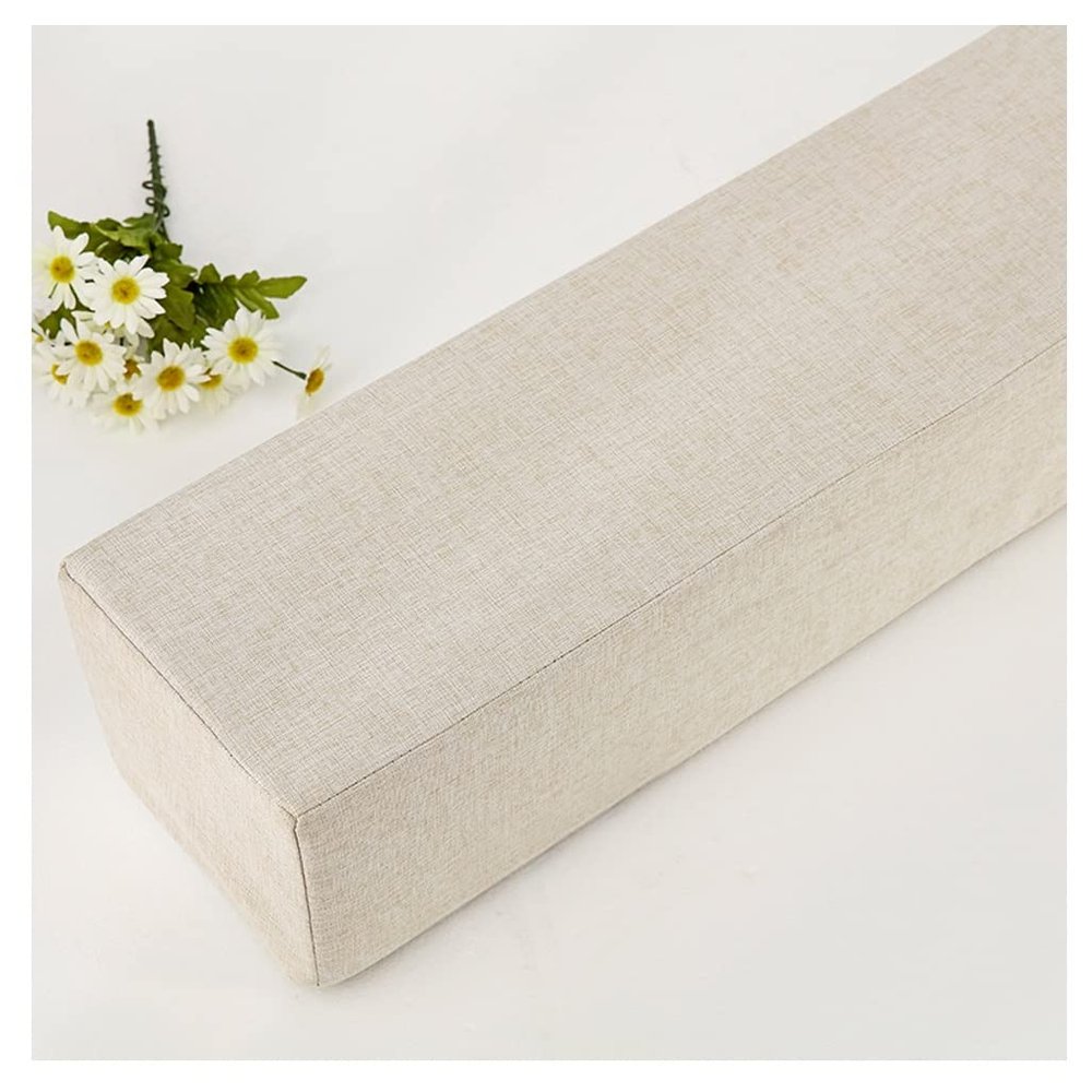 Bed Gap Filler Bed Seam Filler Long Armrest Mattress Pillow Removable Washable Bed Headboard Gap Filler Pad Headboards Cushion Gap Between Mattress and Headboard (Color : Beige, Size : 10X15X100cm)