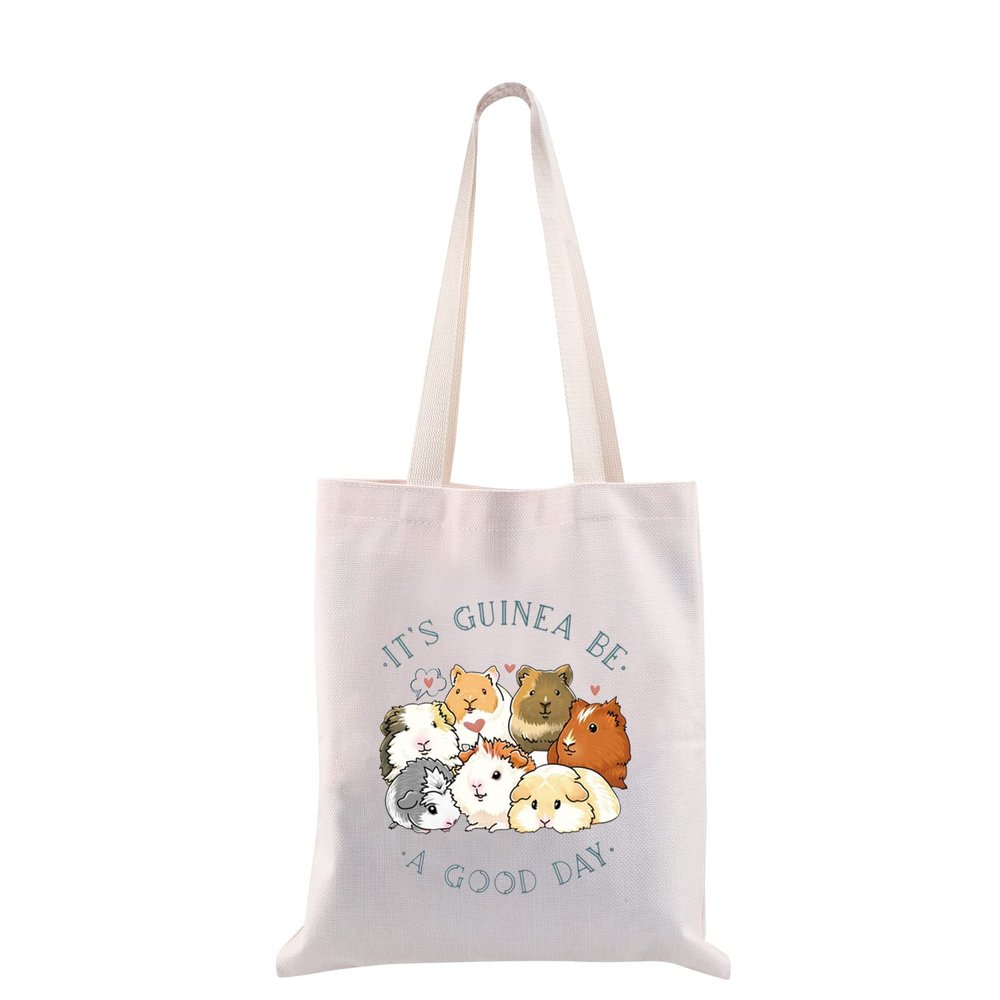 CMNIM Guinea Pig Lover Tote Bag - 'It's Guinea' Be a Good Day Accessories for Cavy Mom Gift