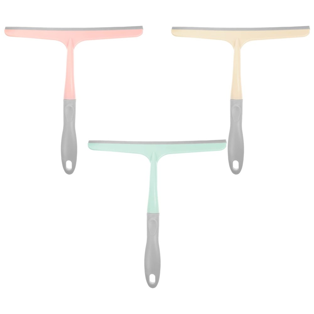 3pcs Glass Cleaning Scraper Ergonomic Window Wiper Tool for Easy and Efficient Cleaning of Bathroom Mirrors Shower Doors Tiles and Car Lightweight and Design