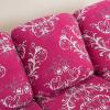 1/2/3 Seat Recliner Sofa Covers Stretch Recliner Cover with Side Pockets Reclining Slipcovers Soft Printed Pattern Furniture Protector with Elastic Bottom Living Room (2Seats,Color06) view 2