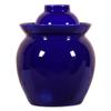 ZHOUXIAO Blue Porcelain Fermentation Kit Fermentation Jar Pickle Jar Container with Water Seal Airlock Lid,Thicken Large Capacity Ceramic Kitchen Container for Pickling Kimc blue-7KG view 1