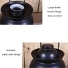 ZHOUXIAO Blue Porcelain Fermentation Kit Fermentation Jar Pickle Jar Container with Water Seal Airlock Lid,Thicken Large Capacity Ceramic Kitchen Container for Pickling Kimc blue-7KG view 4