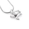 SHEIL Pet Ashes Jewelry 316l Stainless Steel Little Sea Turtles Cremation Urn Necklace Pendant- Memorial Ash Keepsake,1 view 1