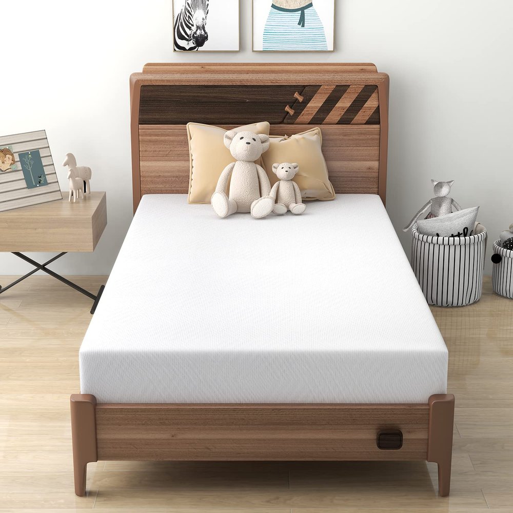 MLILY Twin Size Mattress in a Box, 8 inch Bed Mattresses, Cooling Gel Green Tea Memory Foam, Medium Firm