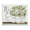 Stupell Industries So Good To Be Home Phrase Charming Floral Bouquet, Design by Cindy Jacobs, 11 x 14 view 1