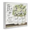 Stupell Industries So Good To Be Home Phrase Charming Floral Bouquet, Design by Cindy Jacobs, 11 x 14 view 3