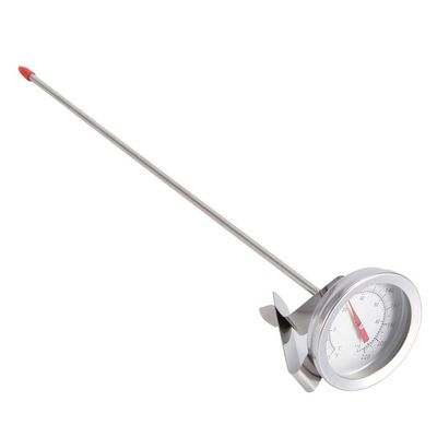 1Pc Kettle Clip on Dial Thermometer,plplaaoo Stainless Steel Hot Kitchen Thermometer, Home Brew Wine Beer Thermometers, Liquid Milk Kitchen Cooking Probe Yogurt Temperaturer