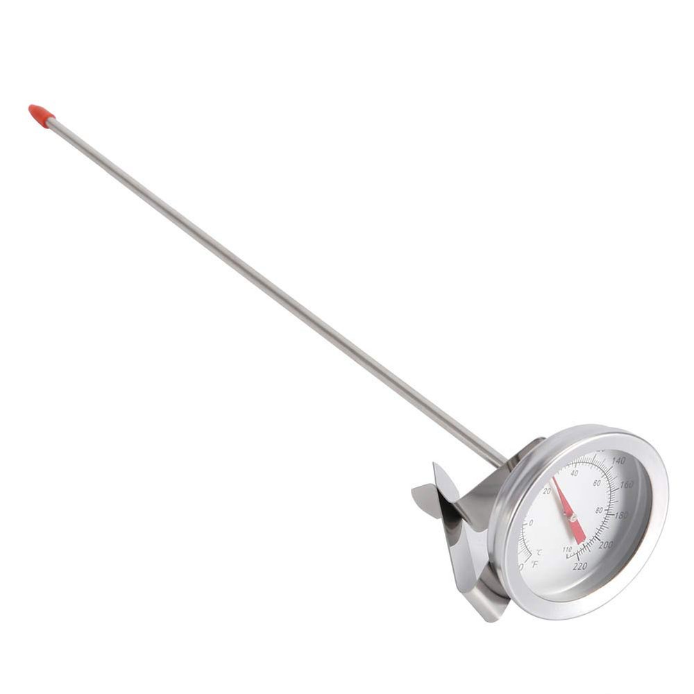 1Pc Kettle Clip on Dial Thermometer,plplaaoo Stainless Steel Hot Kitchen Thermometer, Home Brew Wine Beer Thermometers, Liquid Milk Kitchen Cooking Probe Yogurt Temperaturer
