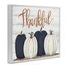 Stupell Industries 'Thankful Greeting with Pumpkins', Framed Giclee Art, White, 14 x 11 Inches, Easy to Hang and Sturdy, Made in USA, by Sara Baker view 2