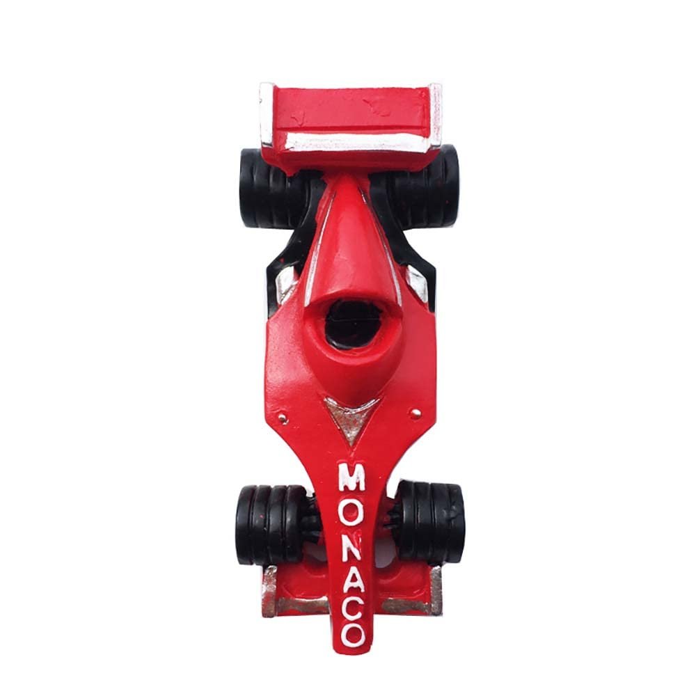3D Monaco Racing Car Fridge Magnet Souvenir Gift,Resin Handmade Monaco Refrigerator Magnet Home & Kitchen Decoration Collection