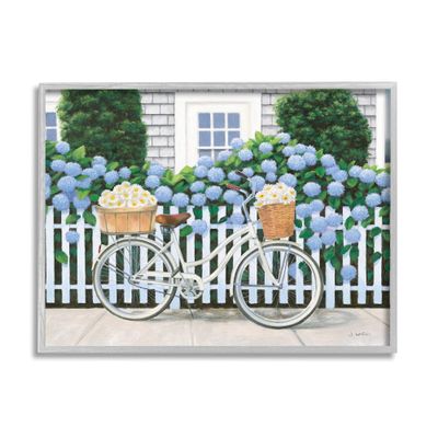 Stupell Industries Cape Cod Daisy Bike, Design by Wild Apple Portfolio