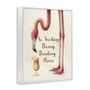 Stupell Industries No Working During Drinking Hours Phrase Tropical Flamingo, Design by Ziwei Li view 3