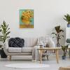 Stupell Industries 'Van Gogh Sunflowers Post Impressionist Painting', Framed Giclee Art, Gray, 24 x 30 Inches, Easy to Hang and Sturdy, Made in USA, by Vincent Van Gogh view 2