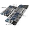 2 Pieces Rustic Cabin Bath Rug Set Bear Moose Elk Retro Buffalo Plaid Pattern Kitchen Bathroom Flannel Absorbent Non-Slip Carpet Bedroom Decor Mat 23.6x15.7 inch and 47x15.7 inch view 2