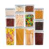 Ankou Pop Airtight Food Storage Containers with Lids for Kitchen Pantry Organizing Stackable Container for Cereal Snack Flour Sugar Coffee Spaghetti -12 Pcs(1.2, 2.0, 2.7, 3.3qt)*3 view 1
