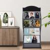 CNCEST Floor-Standing Magazine Rack Storage Rack, 57 High Brochure Stand Catalog Literature Rack, Book Organizer for Kids Displays Magazine Rack for Offices and Trade Shows(Black) view 3