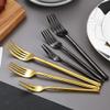 48 Piece Black Silverware Set 12,Elegant and Luxurious Flatware Sets 18/10 Stainless Steel Cutlery Set for Home Kitchen Mirror Polished. view 2