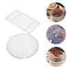 Yardwe 2pcs Barbecue Mesh Rack - Grill Net for Outdoor BBQ Camping Food Grade Non-Stick Design for Even Heating and Moisture Retention view 2