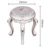 LOJOO Vanity Benches Ground Vanity Stool,Dressing Stoo Makeup Stool, Padded Bench, Piano Seat Chair Bench in Bedroom Bathroom,ABS Plastic Steel Leg, 43cm (Color : 3) view 2