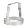 4 Set Kwik-kut Kwik Kut Plain Edge Manual Food Chopper, Stainless Steel Blade, 2.875-Inch Diameter x 3-Inches Tall, Made in The USA, A, Silver view 1