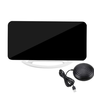 Digital Alarm Clock, Mirror Surface Large Display Led Electronic Clocks with USB Charger, Snooze Model, Wake up Alarm Clock, Vibration Reminder Alarm Clock for Table Bedroom Nightstand White